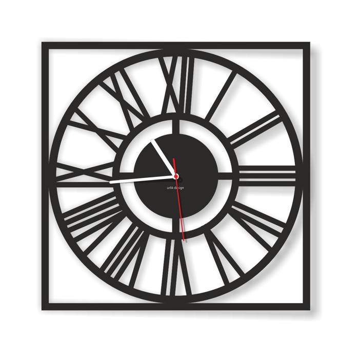 Dekoracyjny zegar ścienny Urlik Design Rzym