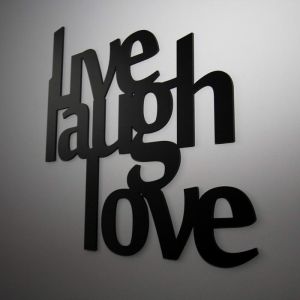 Napis na ścianę DekoSign - Live Laugh Love