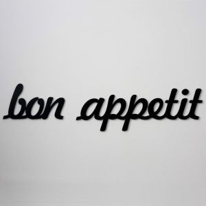 Napis dekoracyjny DekoSign - Bon Appetit, czarny
