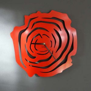 Dekoracyjny zegar ścienny Urlik Design Róża