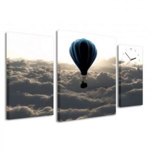 Zegar obraz 4MyArt Ballon on the sky, 95 x 60cm