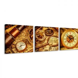 Zegar ścienny - obraz 4MyArt Old Time 105 x 35cm