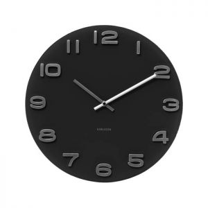 Zegar ścienny Karlsson Vintage czarny KA4401
