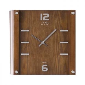 Zegar ścienny drewniany JVD N1176.11, orzech