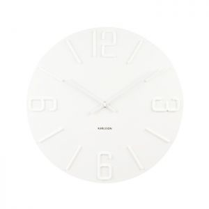 Zegar ścienny Karlsson Relief biały KA5462WH