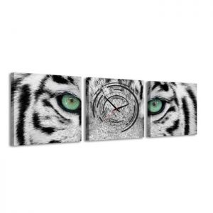 Zegar obraz 4MyArt Oko Tygrysa, 105 x 35cm