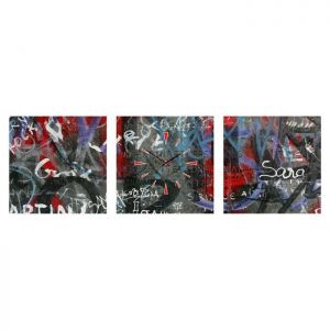 Zegar ścienny - obraz 4MyArt Graffiti, 105 x 35cm