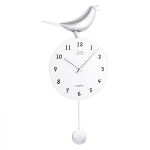 Zegar ścienny z wahadłem i ptakiem JVD, HB01