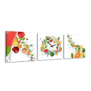 Zegar ścienny - obraz 4MyArt Fresh Fruits, 105 x 35cm